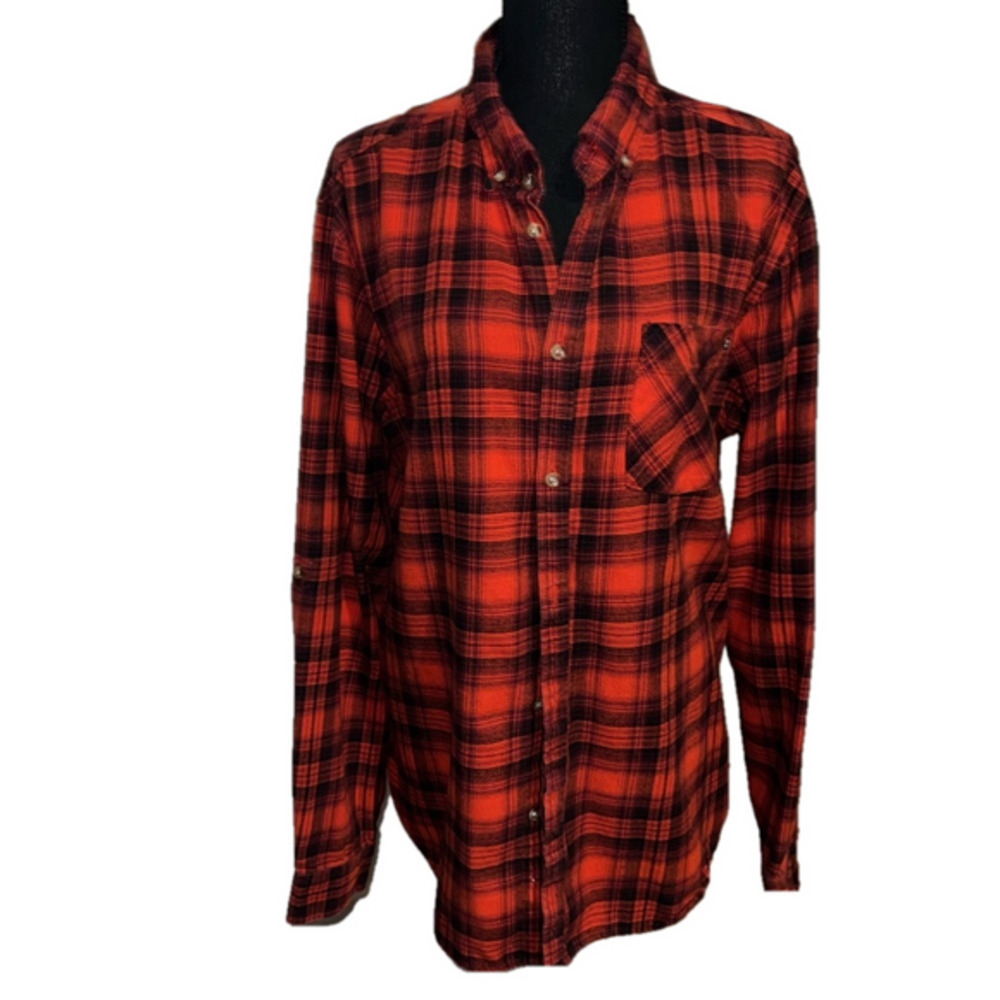 Ocean Current - Size XL - Black and Red - Flannel